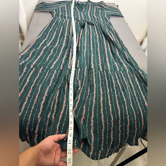 Roller Rabbit Garnet Mateaus Dark Green Stripe Cotton Dress - Picture 11 of 11